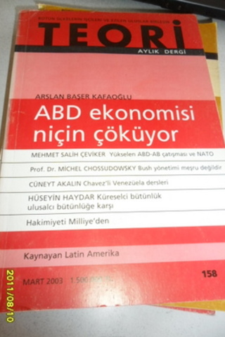 Teori Aylık Dergi 2003 / 158