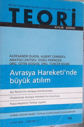 Teori Aylık Dergi 2004 / 168