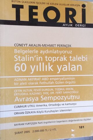 Teori Aylık Dergi 2005 / 181