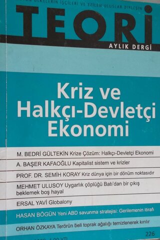 Teori Aylık Dergi 2008 / 226