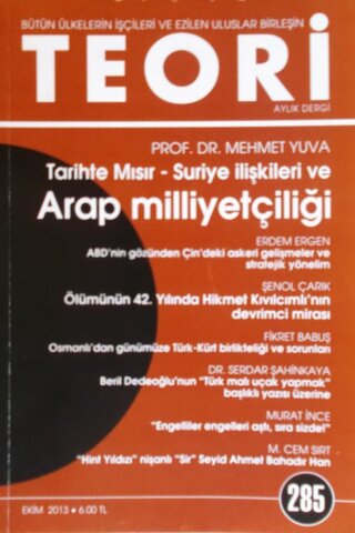 Teori Aylık Dergi 2013/285