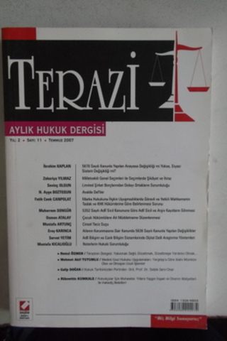 Terazi Aylık Hukuk Dergisi 2007 / 11