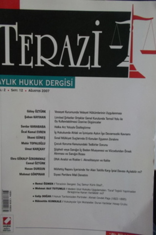 Terazi Aylık Hukuk Dergisi 2007 / 12