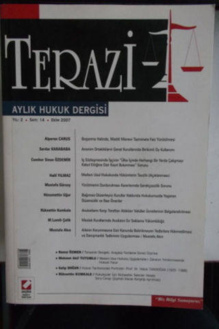 Terazi Aylık Hukuk Dergisi 2007 / 14