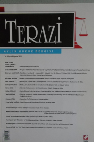 Terazi Aylık Hukuk Dergisi 2011 / 60