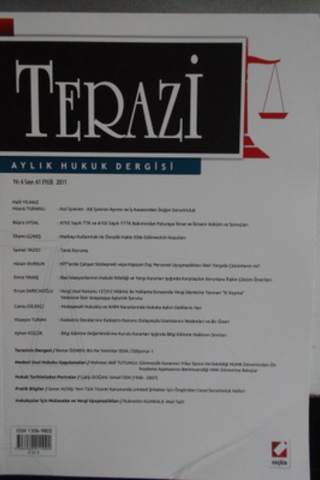 Terazi Aylık Hukuk Dergisi 2011 / 61