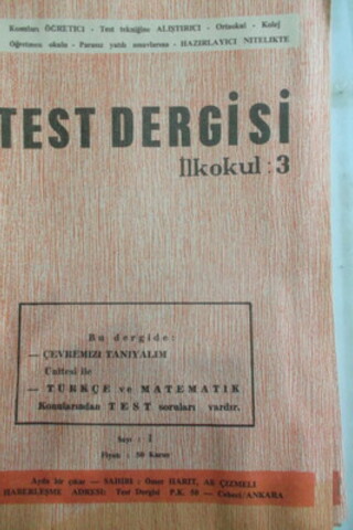 Test Dergisi İlkokul 3 Sayı 1