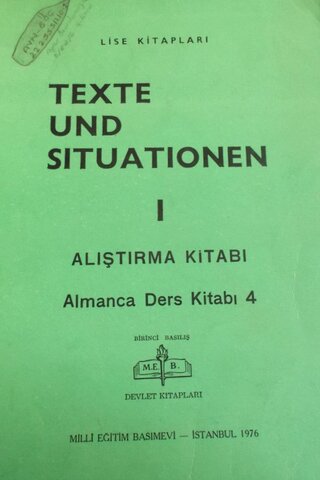 Texte Und Situationen I / Alıştırma Kitabı Almanca Ders Kitabı 4