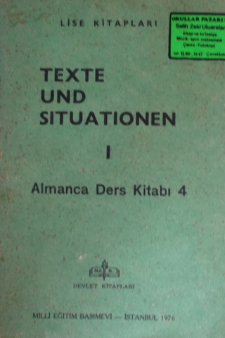 Texte Und Situationen I / Almanca Ders Kitabı 4