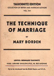 The Technique Of Marriage Mary Borden