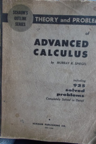 Theory and Problems Advenced Calculus Murray R. Spiegel