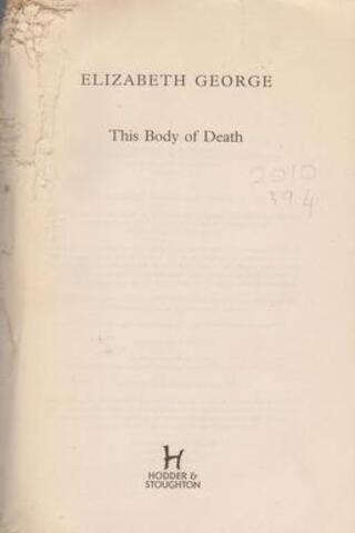 This Body Of Death Elizabeth George