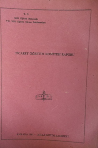 Ticaret Öğretim Komitesi Raporu