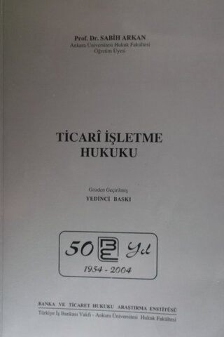 Ticari İşletme Hukuku Sabih Arkan