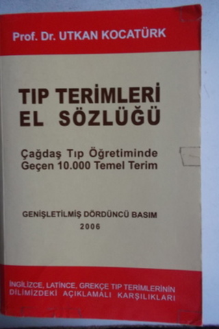 Tıp Terimleri El Sözlüğü Utkan Kocatürk