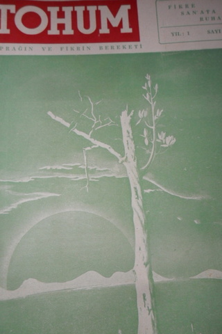 TOHUM AYLIK FİKİR VE SANAT DERGİSİ YIL.1- SAYI 1 EKİM 1963