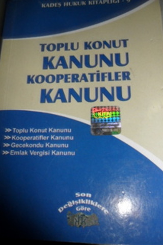 Toplu Konut Kanunu Kooperatifler Kanunu