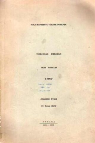 Toplumsal Psikoloji Ders Notları