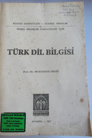 Türk Dil Bilgisi Muharrem Ergin