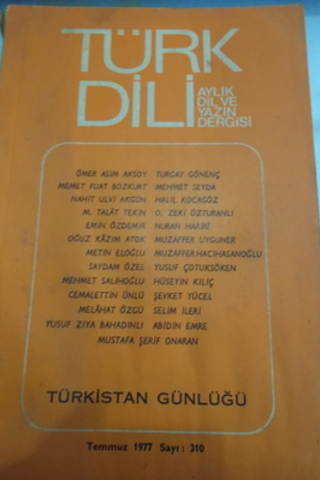 Türk Dili Aylık Dil ve Yazın Dergisi 1977 / 310