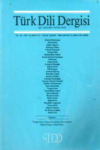 Türk Dili Dergisi 1999 / 70