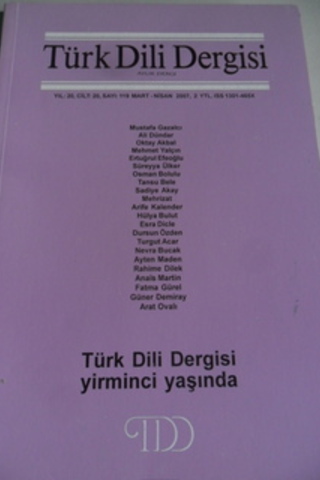 Türk Dili Dergisi 2007 / 119