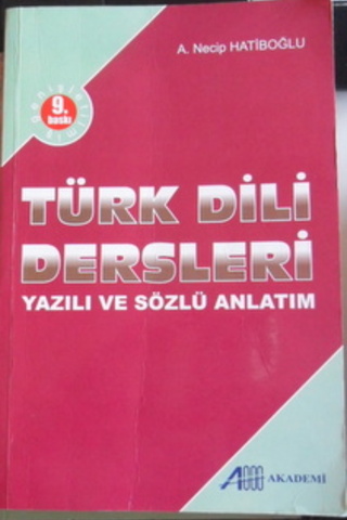 Türk Dili Dersleri A. Necip Hatiboğlu