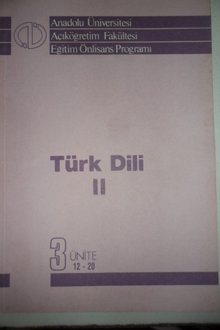 Türk Dili II 3 Ünite 12-20