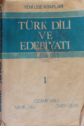 Türk Dili ve Edebiyatı 1 Özdemir Sarıca