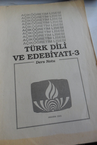 Türk Dili ve Edebiyatı - 3 Ders Notu
