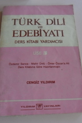 Türk Dili Ve Edebiyatı Cengiz Yıldırım