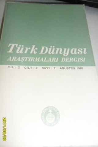 Türk Dünyası Araştırmaları Dergisi 1980 Sayı 7 Cilt 2