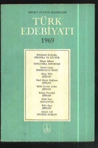 Türk Edebiyatı 1969 - Mehmet Fuat'ın Seçtikleri Mehmet Fuat