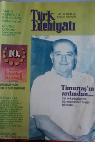 Türk Edebiyatı Aylık Fikir ve Sanat Dergisi 1982 / 106
