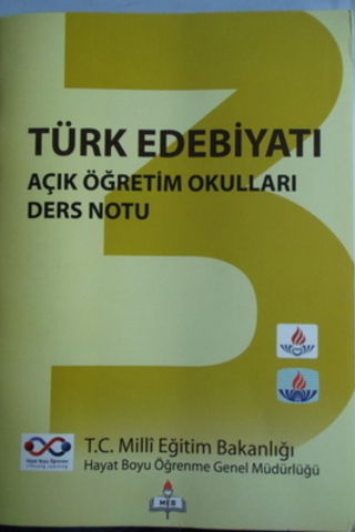 Türk Edebiyatı Açık Öğretim Okulları Ders Notu 3 Tarık Deniz