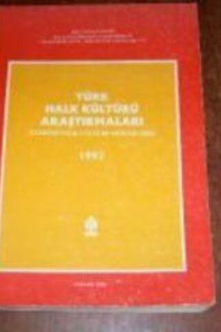 Türk Halk Kültürü Araştırmaları 1993