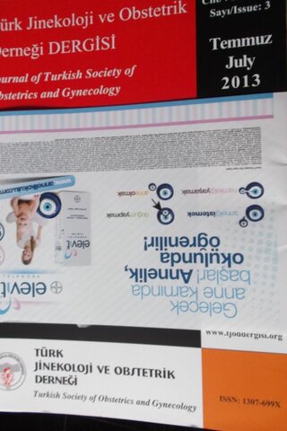 Türk Jinekoji ve Obstetrik Derneği Dergisi 2013/3