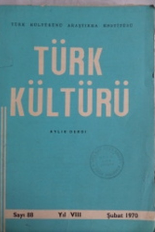 Türk Kültürü 1970 / 88