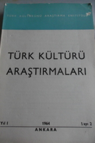 Türk Kültürü Araştırmaları 1964 / 2