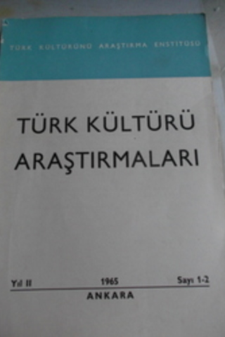 Türk Kültürü Araştırmaları 1965 / 1-2