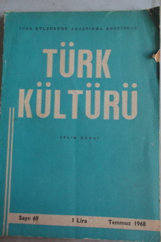 Türk Kültürü Aylık Dergisi 1968 / 69