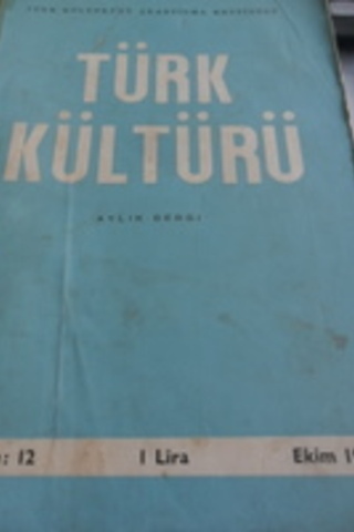 Türk Kültürü Aylık Dergisi 1963 / 12