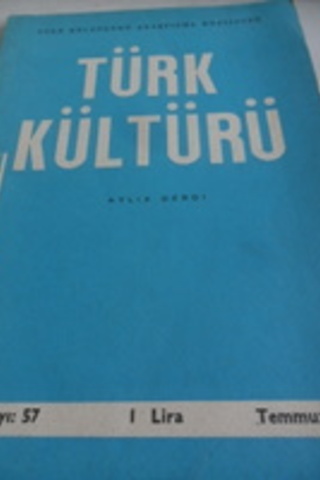 Türk Kültürü Aylık Dergisi 1967 / 57