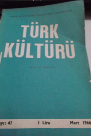 Türk Kültürü Dergisi 1966 / 41