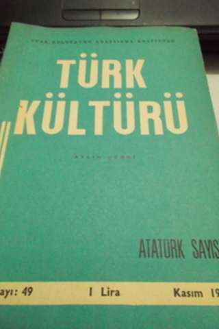 Türk Kültürü Dergisi 1966 / 49