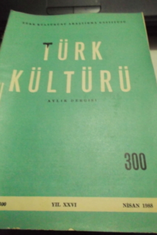 Türk Kültürü Dergisi 1988 / 300