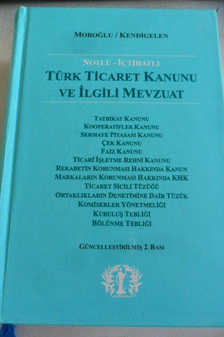 Türk Ticaret Kanunu Ve İlgili Mevzuat