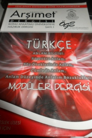 Türkçe Modüler Dergisi Sayı : 1