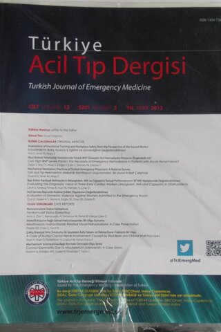 Türkiye Acil Tıp Dergisi 2013/3