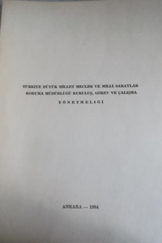 Türkiye Büyük Millet Meclisi ve Milli Saraylar Koruma Müdürlüğü Kurulu